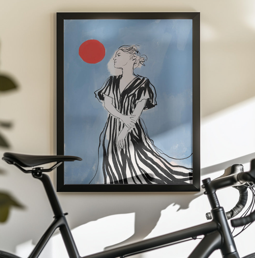 Serene Stripes - Poster / Art Print - interiör