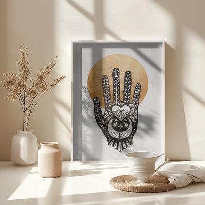 Mystic Hand Design - Poster / Art Print - interiör