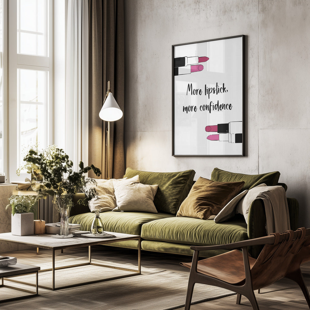 More Lipstick - Poster / Art Print - interiör