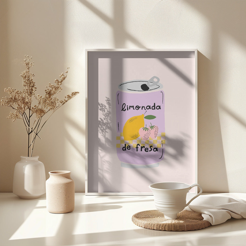 Strawberry Lemonade - Poster / Art Print - interiör