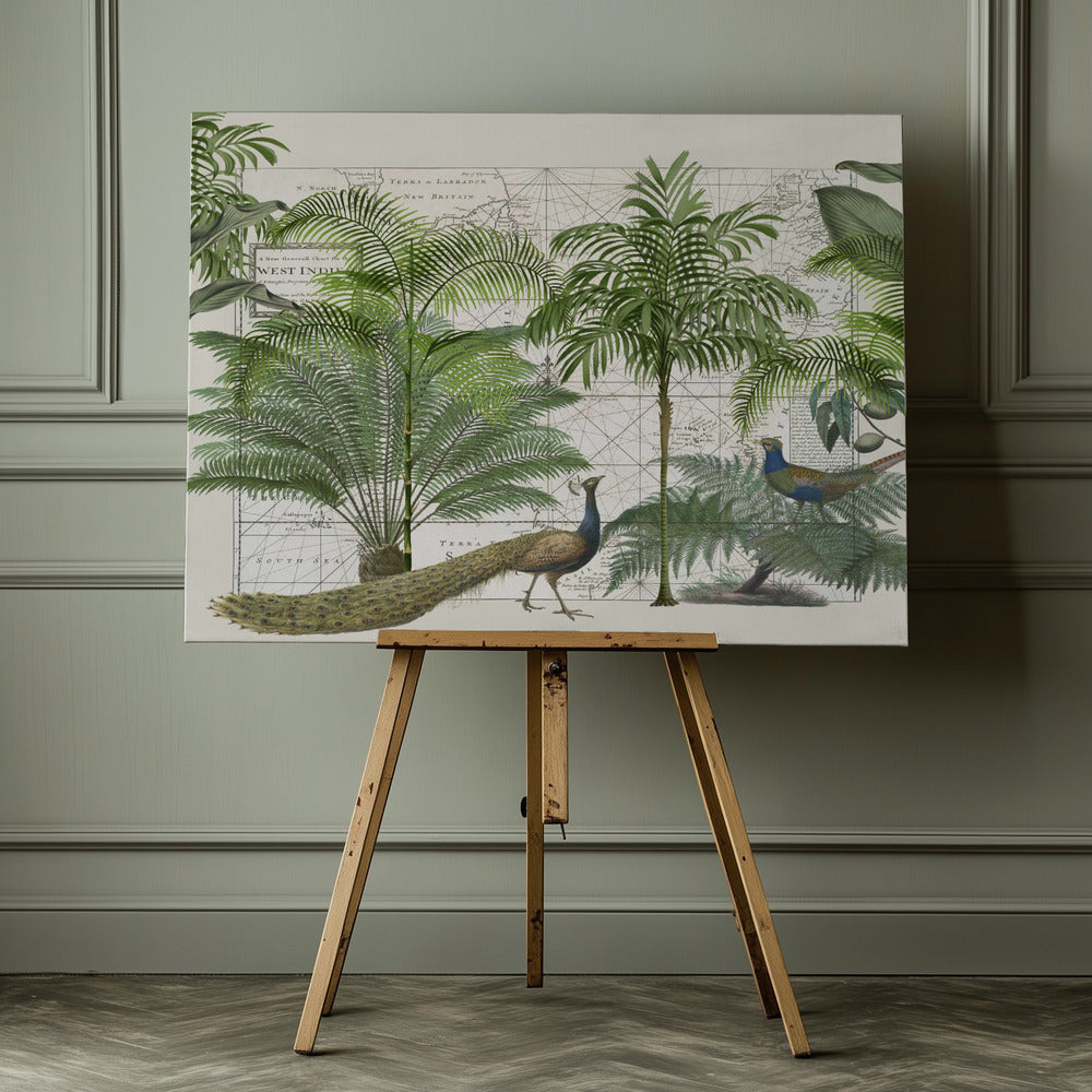 Tropical Empire No6 - Poster / Art Print - interiör