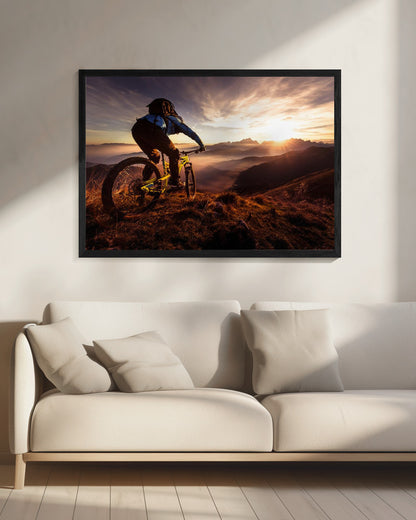 Sunset trail ride - Poster / Art Print - interiör