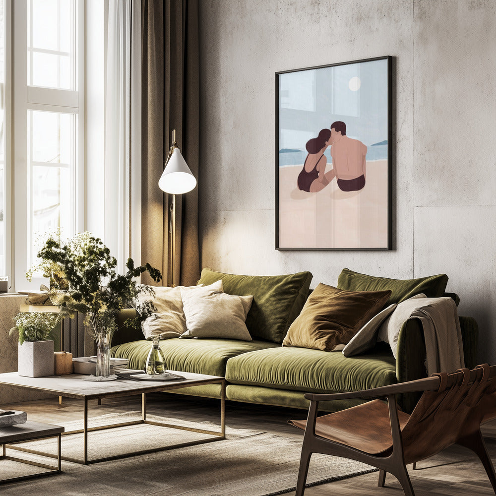 First Kiss - Poster / Art Print - interiör