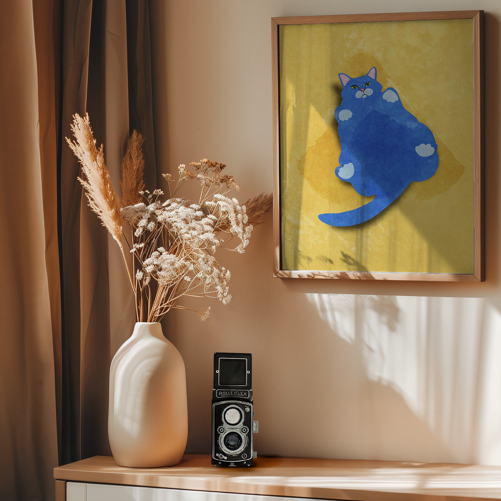 Fat Cat - Poster / Art Print - interiör