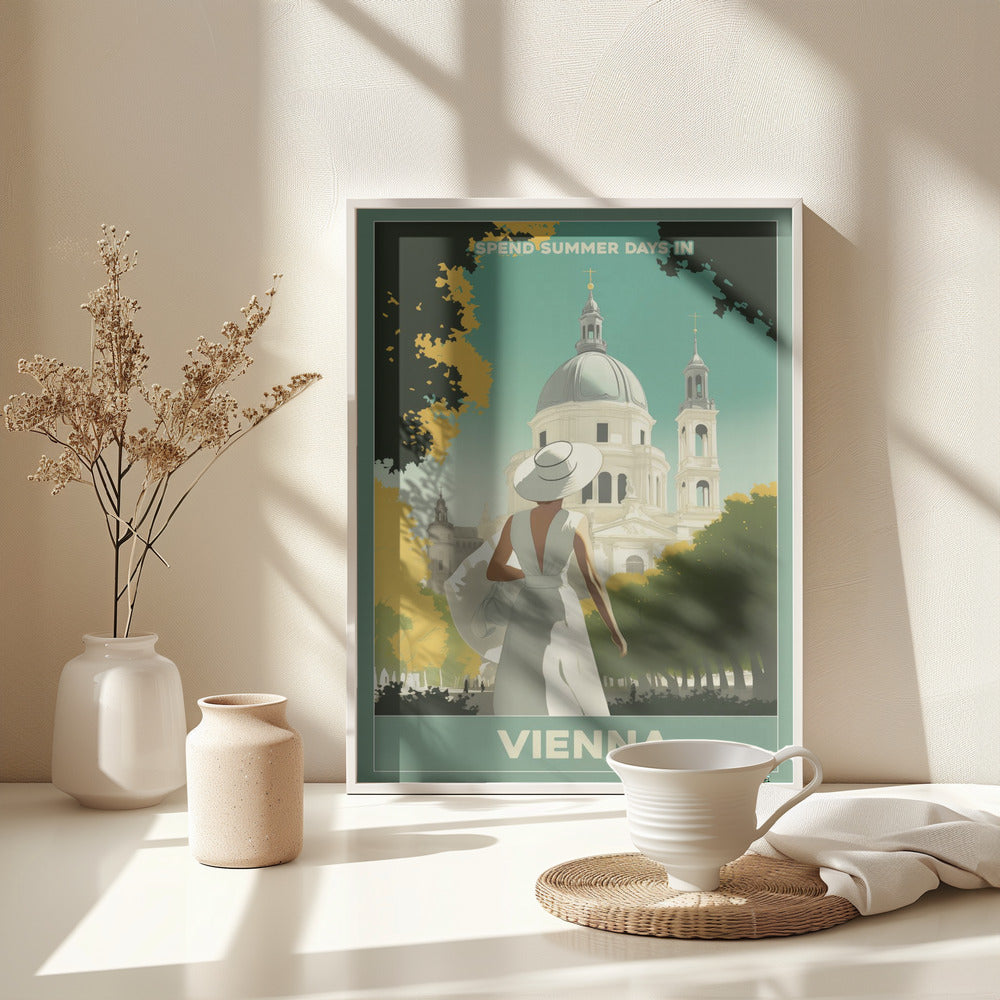 Vienna Summer Stroll - Poster / Art Print - interiör