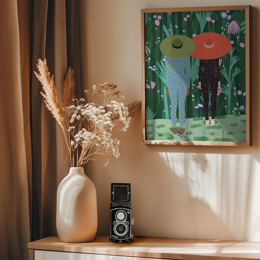 Jungle Pijamas - Poster / Art Print - interiör