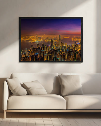 Hong Kong sunrise - Poster / Art Print - interiör