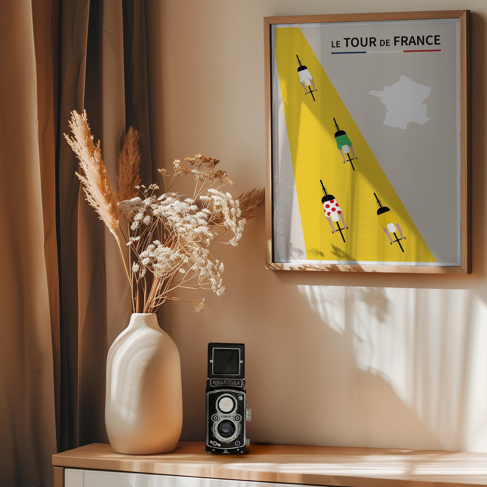 le Tour de France Poster - Poster / Art Print - interiör