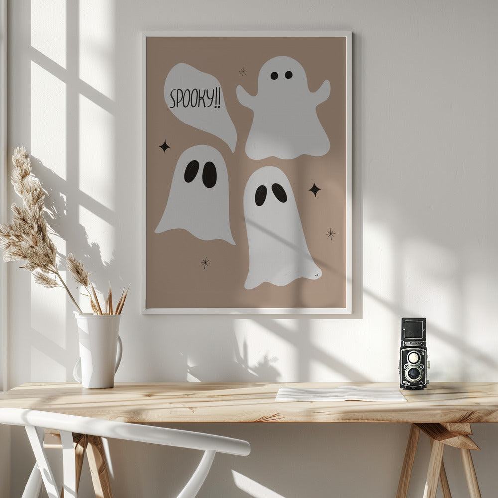 Spooky Ghosts - Poster / Art Print - interiör