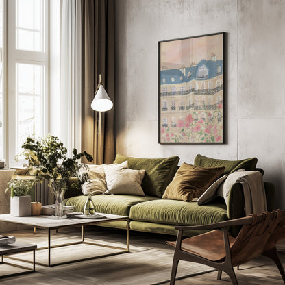 Sunset Over Paris 70x100 - Poster / Art Print - interiör