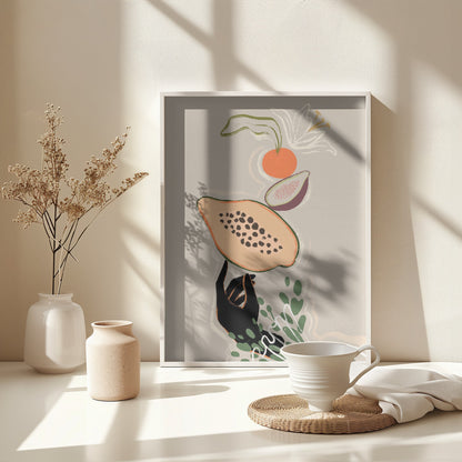 Balancing Fruits - Poster / Art Print - interiör