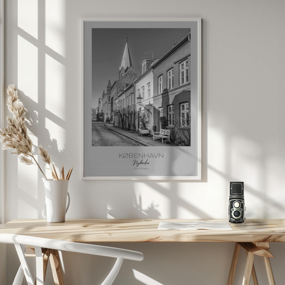 Charming Street In Nyboder - Poster / Art Print - interiör