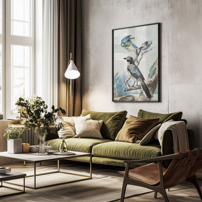 Three Birds - Poster / Art Print - interiör