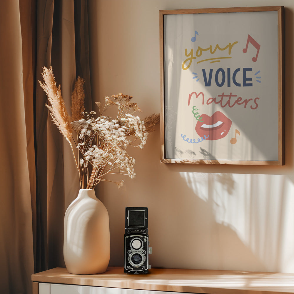 Your Voice Matters - Poster / Art Print - interiör