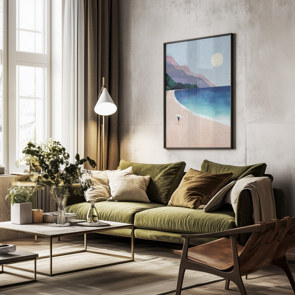 Surf Beach - Poster / Art Print - interiör