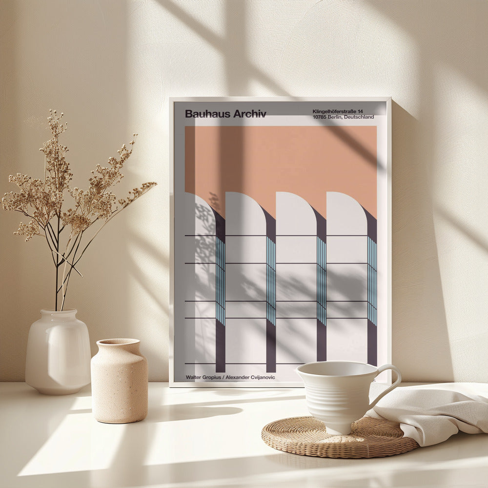 Bauhaus Archiv - Poster / Art Print - interiör