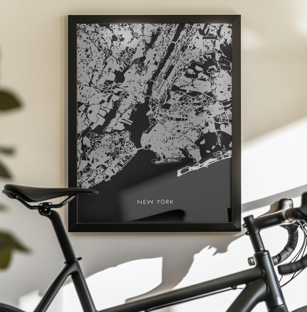 New York karta - Poster / Art Print - interiör