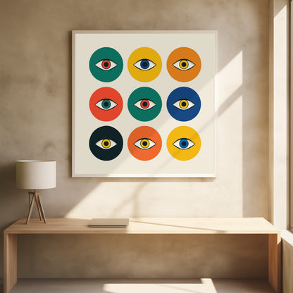 Nine Eyes - Poster / Art Print - interiör