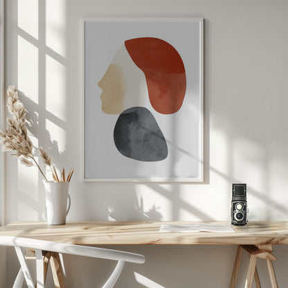 Abstract Minimalist Shapes No 1 - Poster / Art Print - interiör