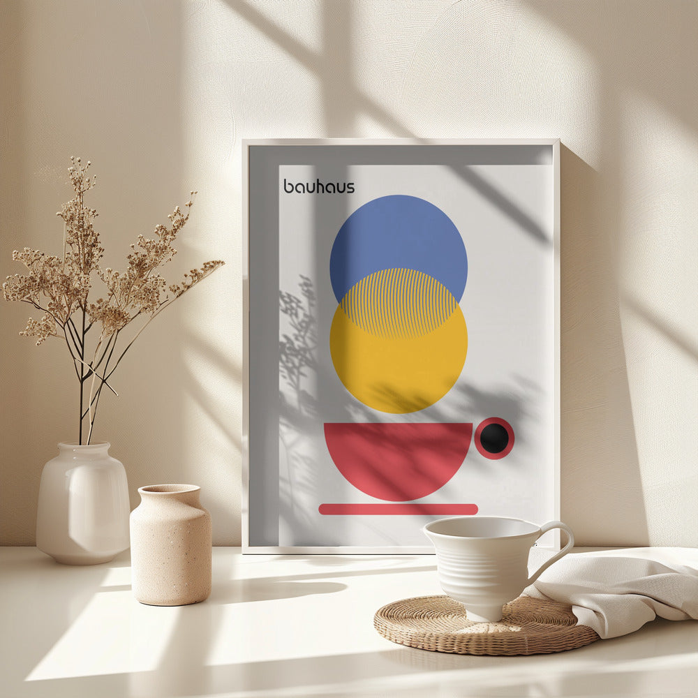 Bauhaus Coffee Abstract - Poster / Art Print - interiör