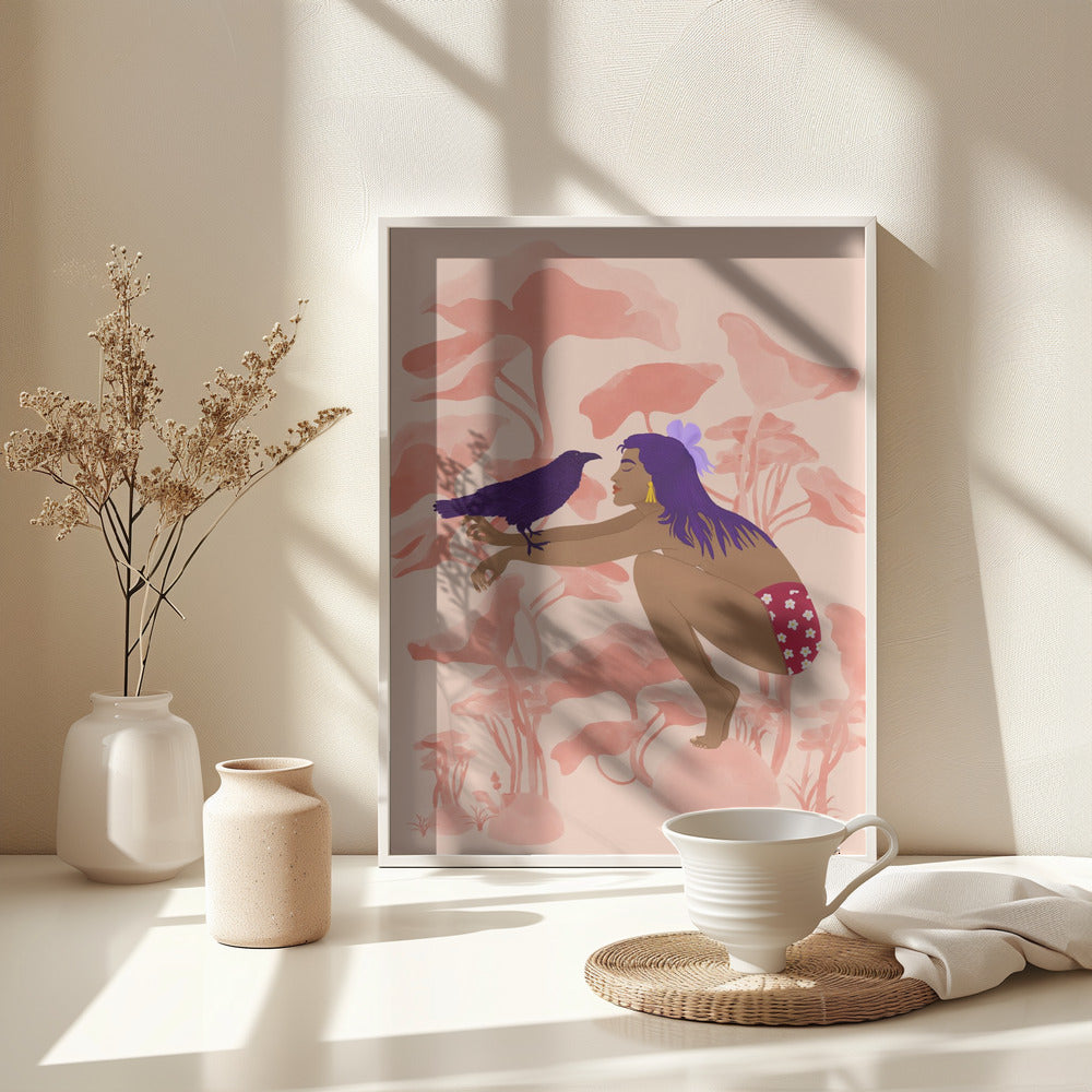 Raven - Poster / Art Print - interiör