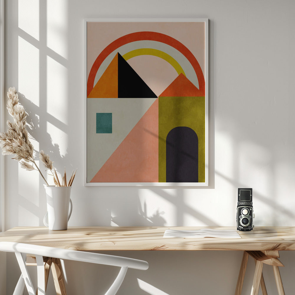 Playing Around Shapes - Poster / Art Print - interiör