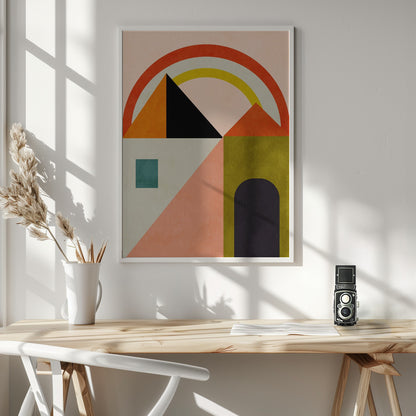 Playing Around Shapes - Poster / Art Print - interiör