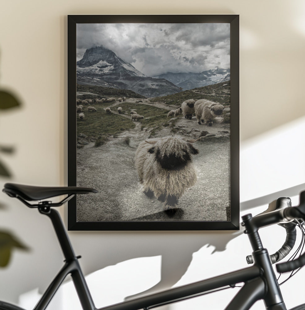 Out of my way - Poster / Art Print - interiör