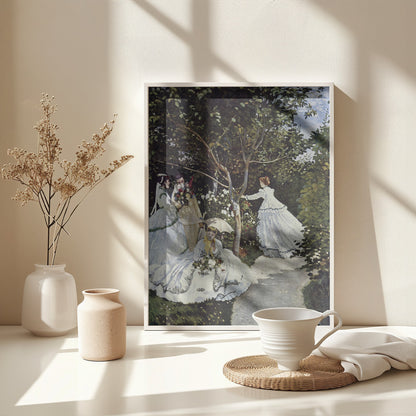 Claude Monet's Women In the Garden (1866) - Poster / Art Print - interiör