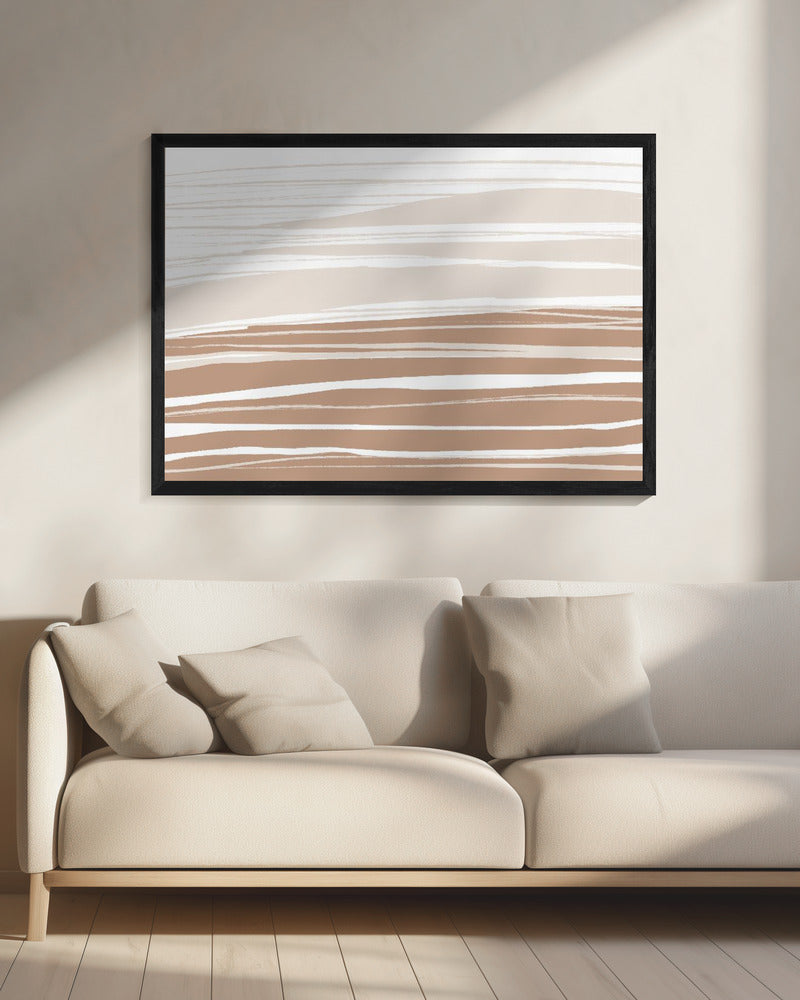 Serene Clay Bands - Poster / Art Print - interiör