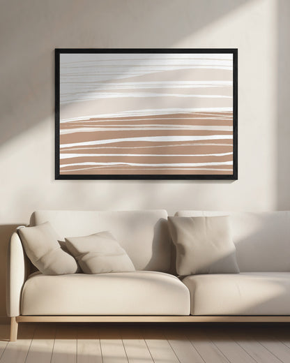 Serene Clay Bands - Poster / Art Print - interiör