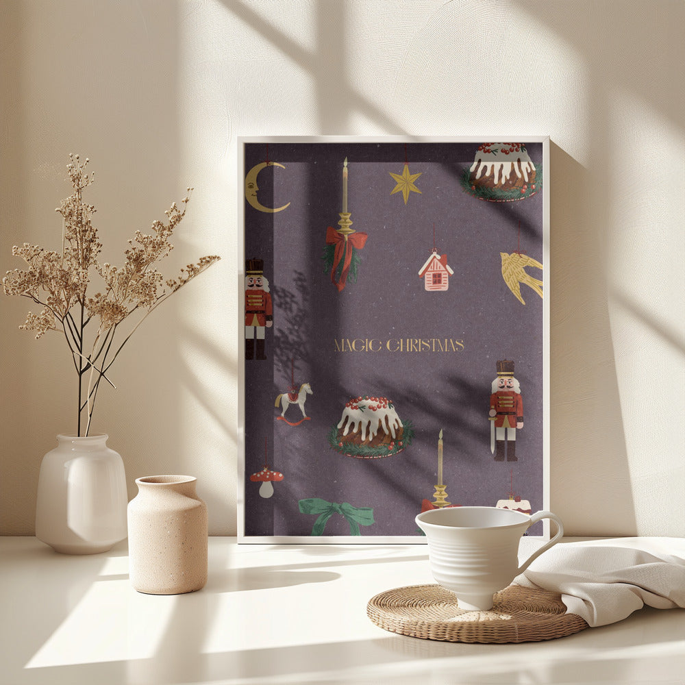 Cozy Christmas Things - Poster / Art Print - interiör