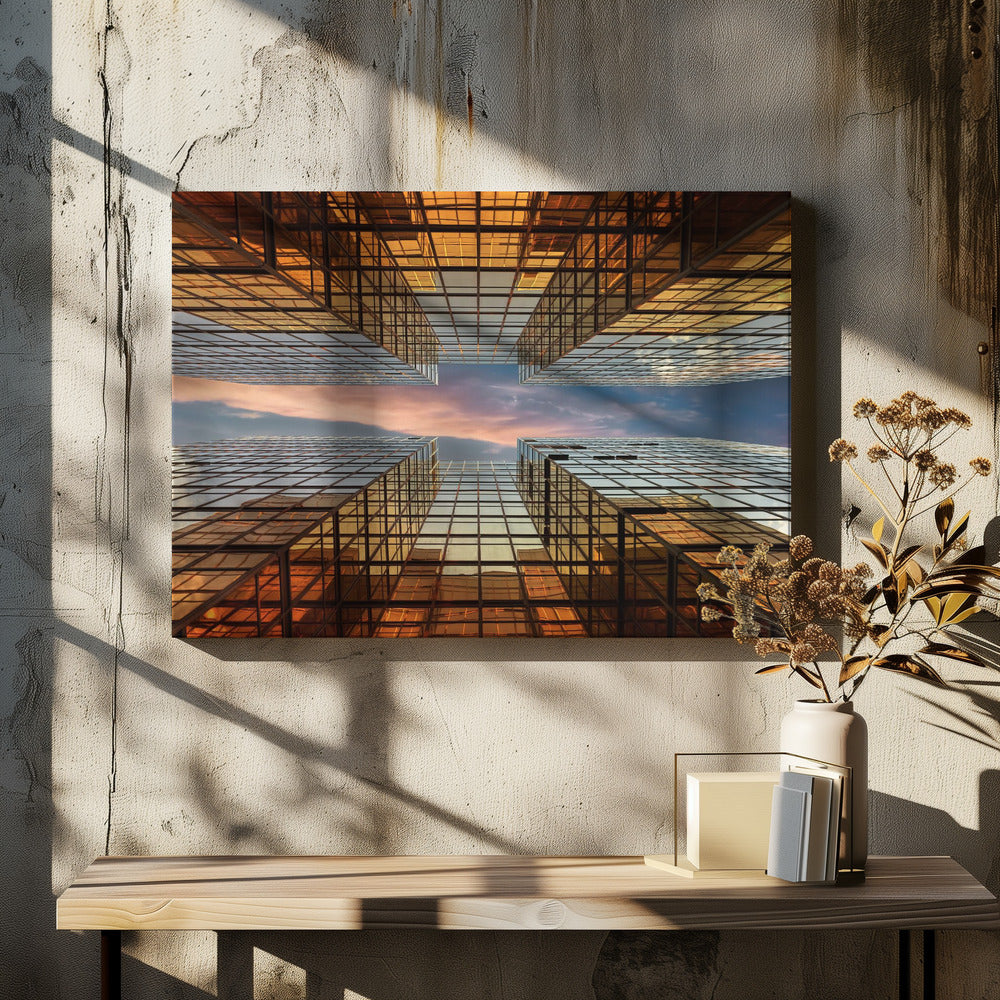 Golden Mirrors - Poster / Art Print - interiör