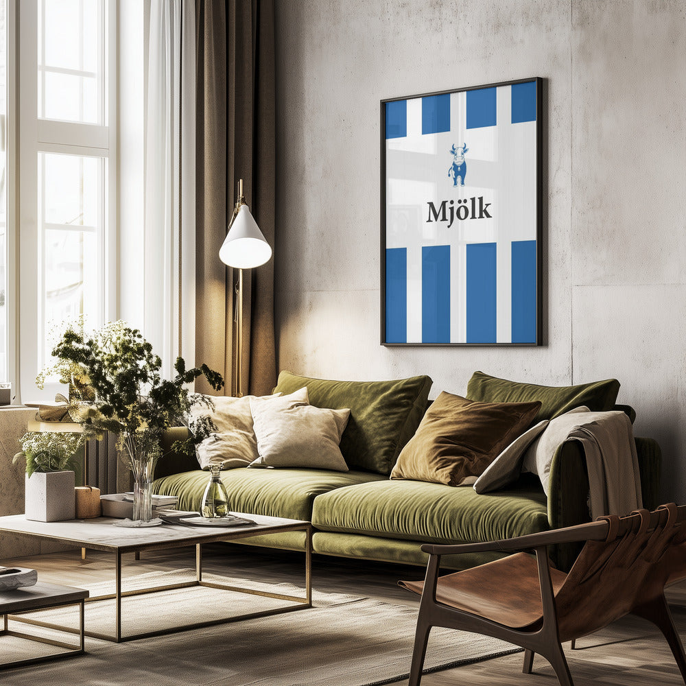 Mjölk Röd - Poster / Art Print - interiör