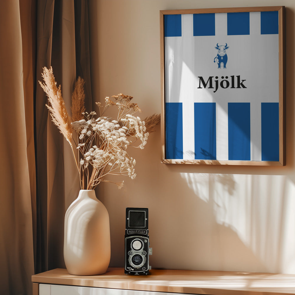 Mjölk Röd - Poster / Art Print - interiör
