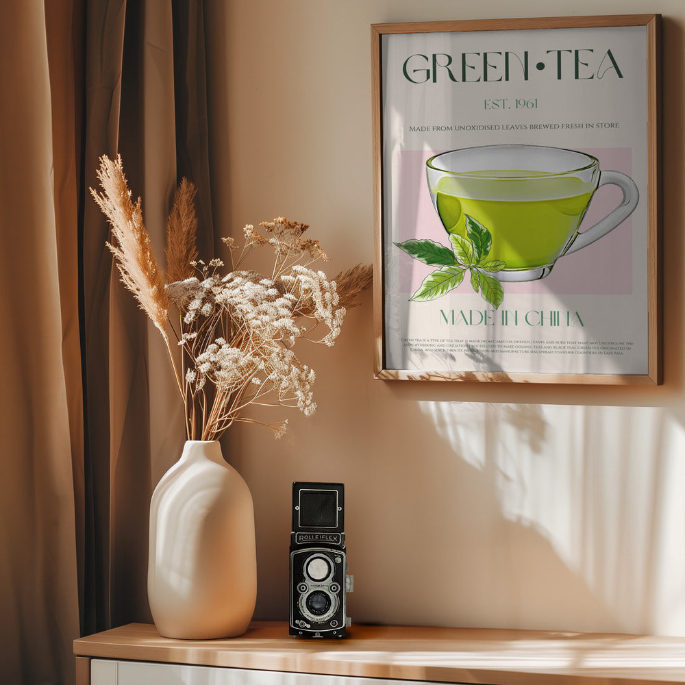 Green Tea - Poster / Art Print - interiör