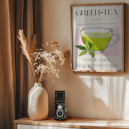 Green Tea - Poster / Art Print - interiör