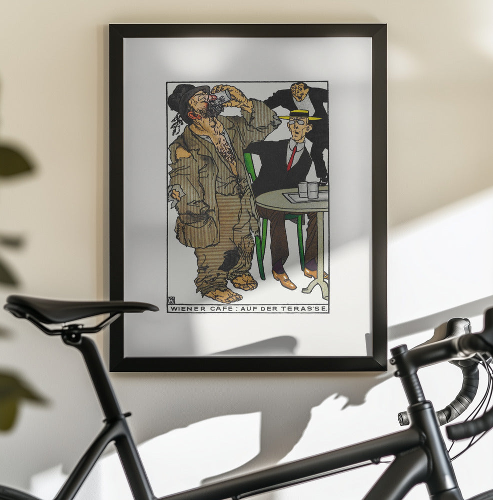 Viennese Café On the Terrace - Poster / Art Print - interiör
