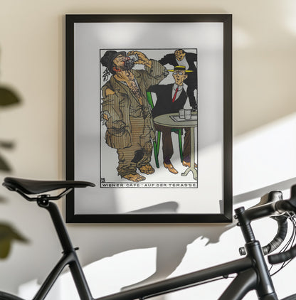 Viennese Café On the Terrace - Poster / Art Print - interiör