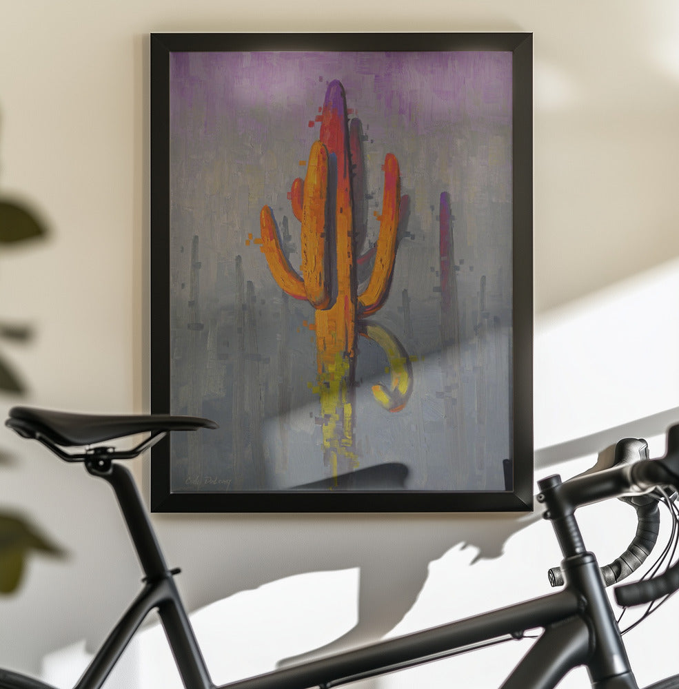 Colorful Cactus Painting - Poster / Art Print - interiör