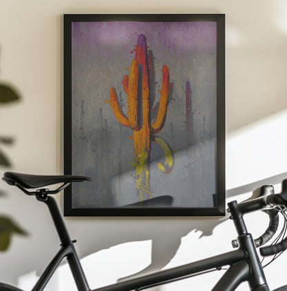 Colorful Cactus Painting - Poster / Art Print - interiör