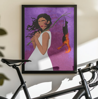 No bra club - Poster / Art Print - interiör