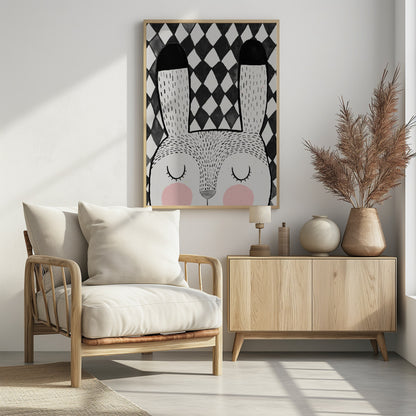 Bunny - Poster / Art Print - interiör