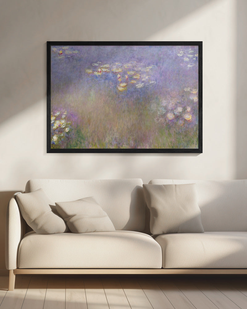 Claude Monet's Water Lilies - Poster / Art Print - interiör