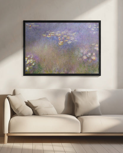 Claude Monet's Water Lilies - Poster / Art Print - interiör