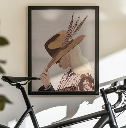 Feathered Elegance - Poster / Art Print - interiör