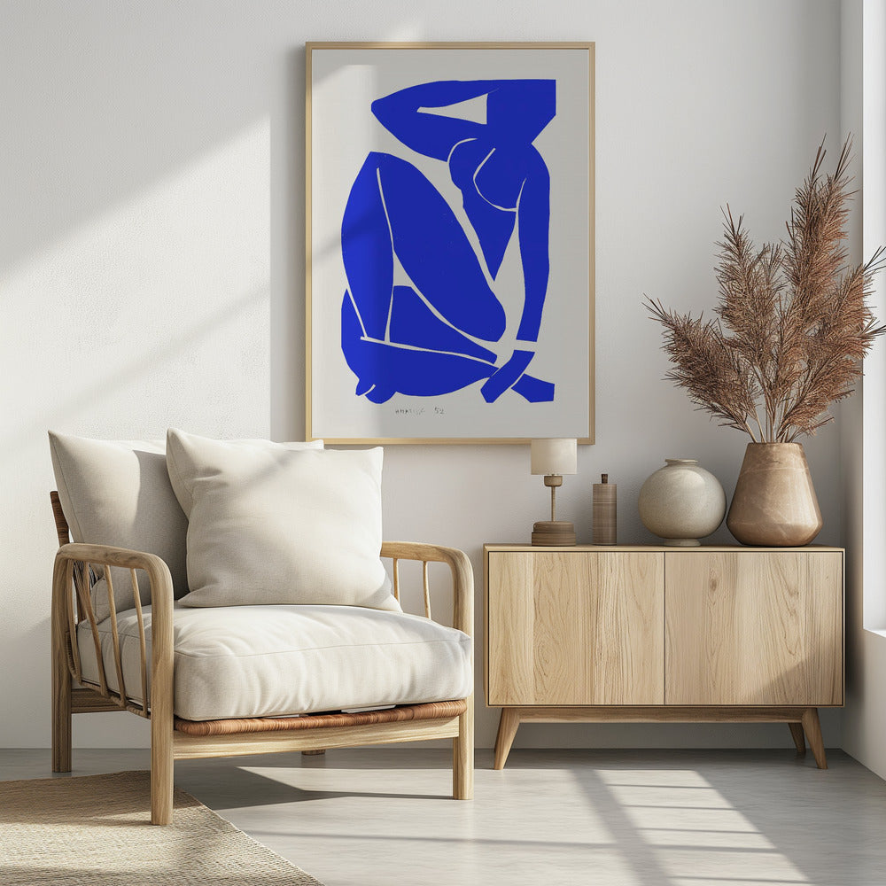 Nudo Blu III 1952 - Poster / Art Print - interiör
