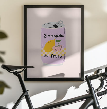 Strawberry Lemonade - Poster / Art Print - interiör