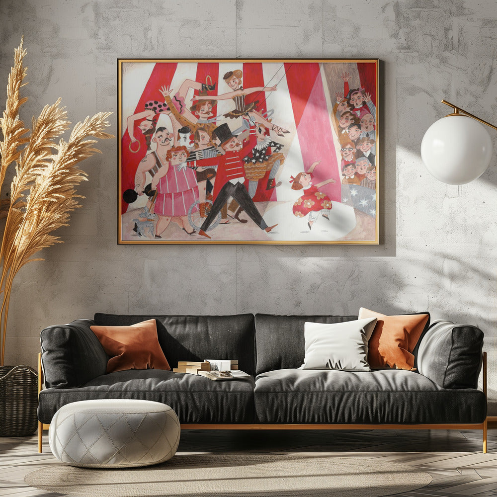 Circus in the city - Poster / Art Print - interiör