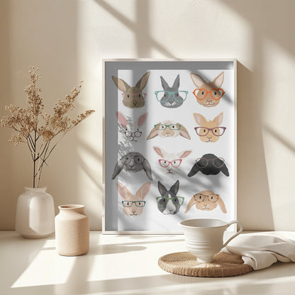 H Rabbits 2 - Poster / Art Print - interiör